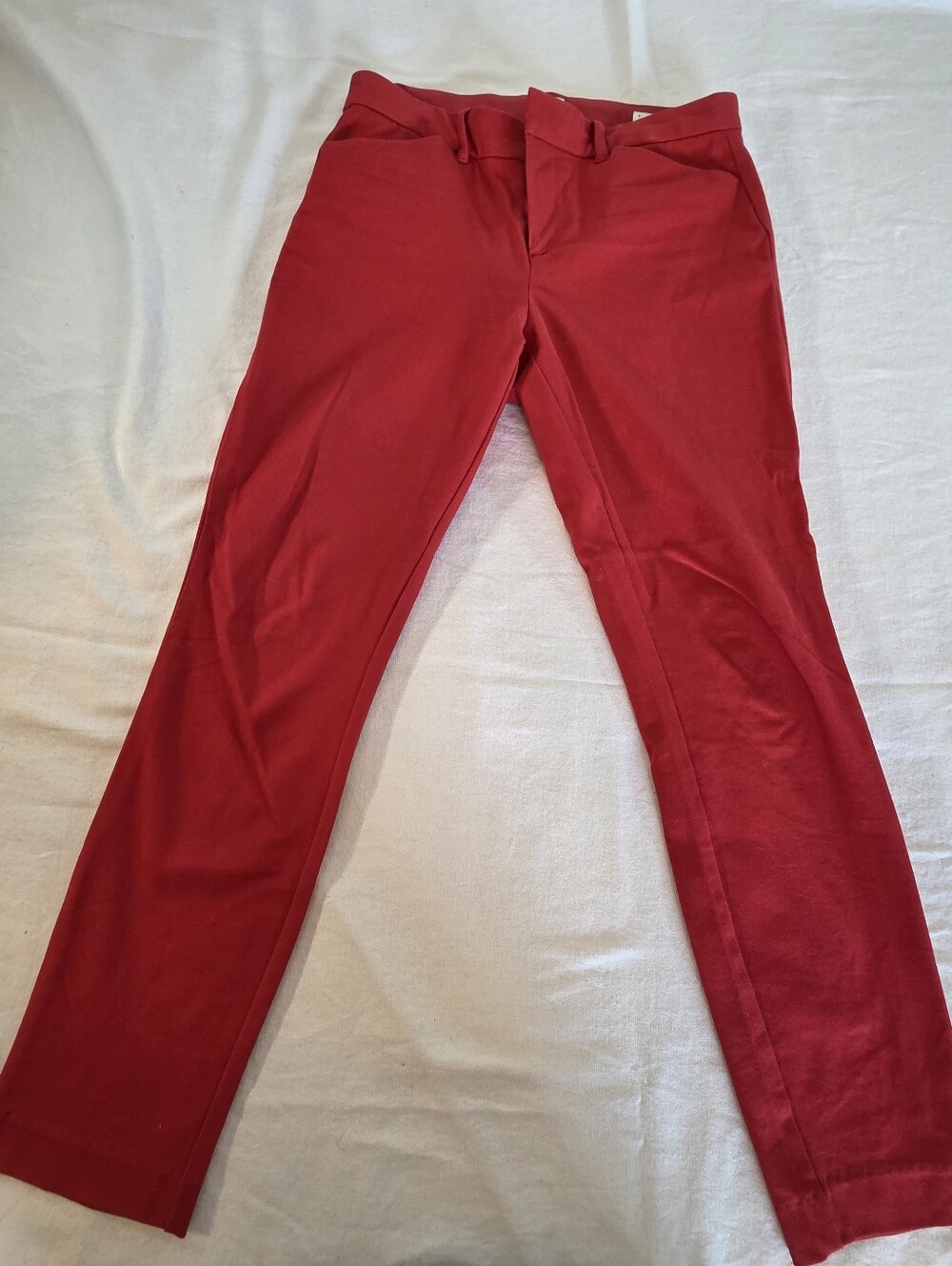 GAP Red Signature Skinny Ankle Pants